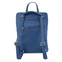 イタリア製シボ型押しレザー2WAYリュック・ショルダーバッグ TL BAG、デニム