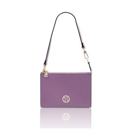 PERLA イタリア製 3WAYレザーミニバッグ、ライラック