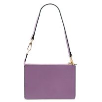 PERLA イタリア製 3WAYレザーミニバッグ、ライラック