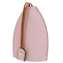 イタリア製サフィアーノレザーのキーホルダー TL BAG、ライラック