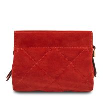 ELOISE イタリア製 3WAYスエードレザーショルダーバッグ、レッド