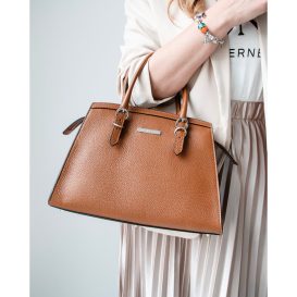イタリア製シボ型押しレザーの2WAYハンドバッグ TL BAG、イメージ