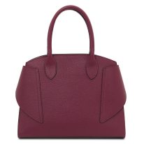 COCCOLA イタリア製レザー2WAYハンドバッグ、ボルドー