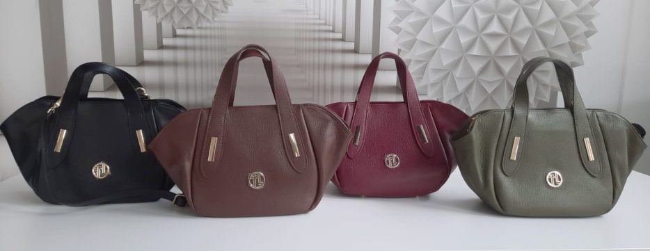 イタリア製DANA シボ型押しレザー2WAYハンドバッグ、イメージ