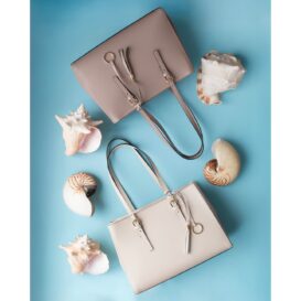 イタリア製スムースボックスレザータッセルつきトートバッグTL BAG、イメージ
