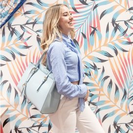 イタリア製スムースボックスレザータッセルつきトートバッグTL BAG、イメージ