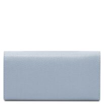 イタリア製 ISIDE レザー長財布、ライトブルー
