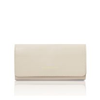 イタリア製DIANA レザー長財布、ベージュ
