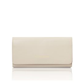 イタリア製DIANA レザー長財布、ベージュ