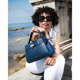 AGATHA シボ型押しレザー2WAYハンドバッグ