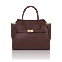 未使用✨ADMJ ハンドバッグ　2way レザー　シボ加工　ボルドー 牛革 2WAY トートバッグ 25cm | A.D.M.J.公式オンラインストア