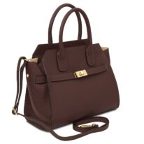 未使用✨ADMJ ハンドバッグ　2way レザー　シボ加工　ボルドー エムユーエル MUL バッグ ドロップ Drop 2way Mサイズ シボ型