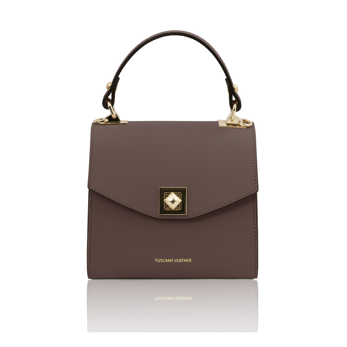 スムースボックスレザー2WAYハンドバッグ TL BAG - AmicaMako