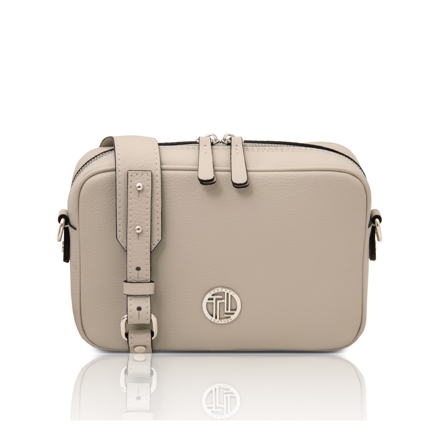 希少 DOLCE & GABBANA☆レザー ショルダーバッグ グレージュ レザーショルダーバッグ[品番：NICW0004855]｜NICOLE（ニコル