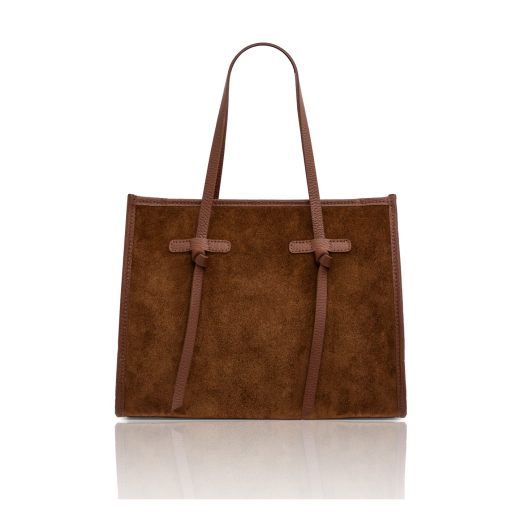 イタリア製FRAME スエードレザー2WAYトートバッグ、ブラウン