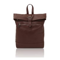 イタリア製LONDON イタリア製 ソフトレザーリュック、コーヒー