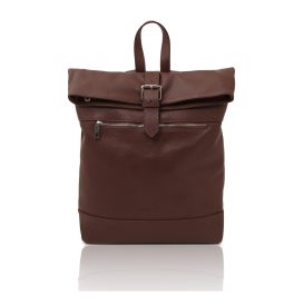 イタリア製LONDON イタリア製 ソフトレザーリュック、コーヒー