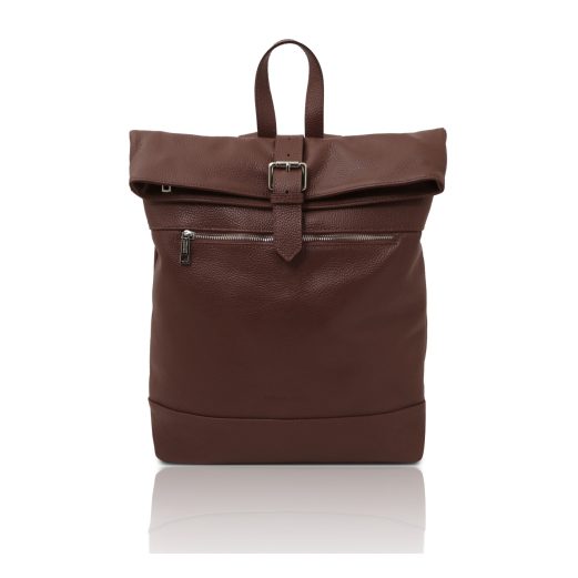 イタリア製LONDON イタリア製 ソフトレザーリュック、コーヒー