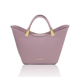 イタリア製スムースレザー2WAYハンドバッグ TL BAG、ライラック