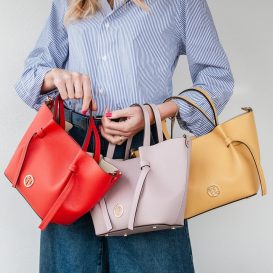 イタリア製LEGAME シボ型押しレザー2WAYトートバッグ-Sサイズ、イメージ イタリア製LEGAME シボ型押しレザー2WAYトートバッグ-Sサイズ、イメージ