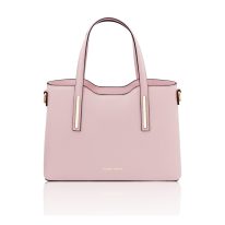 イタリア製スムースレザー2WAYトートバッグSサイズ OLIMPIA、ピンク