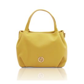 NORA シボ型押しレザー2WAYハンドバッグ