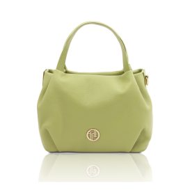 イタリア製 NORA イタリア製 2WAYレザーハンドバッグ、グリーン