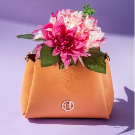 イタリア製シボ型押しレザー長短2本ストラップ2WAYバッグ ABBY、使用イメージ イタリア製シボ型押しレザー長短2本ストラップ2WAYバッグ ABBY、使用イメージ