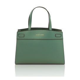 スムースボックスレザー2WAYハンドバッグMUSA