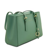 スムースボックスレザータッセルつきトートバッグTL BAG - AmicaMako