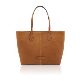 ベジタブルタンニンレザーのトートバッグ ESSENZA、ナチュラル